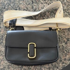 Black Leather Crossbody Bag